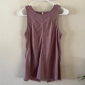 Athleta Seamless Tank Top Women XS Mauve Foothill Workout Yoga Exercise Training